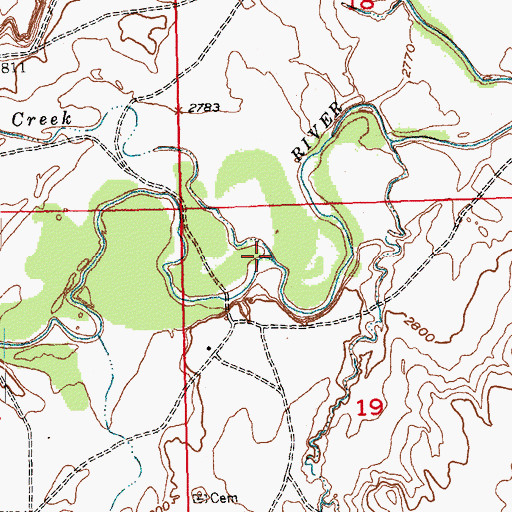 Topographic Map of West Horse Creek, SD