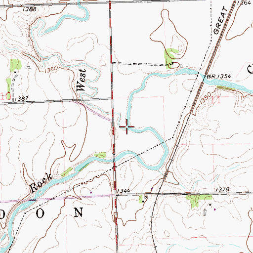 Topographic Map of West Pipestone Creek, SD