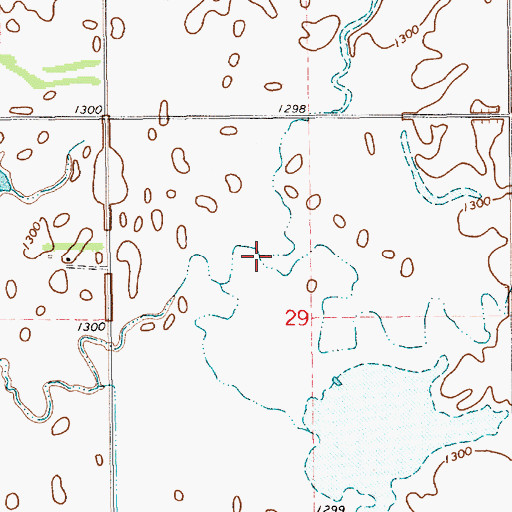 Topographic Map of West Redstone Creek, SD
