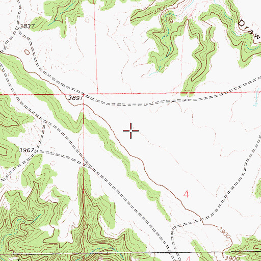 Topographic Map of West Short Pine Hills, SD