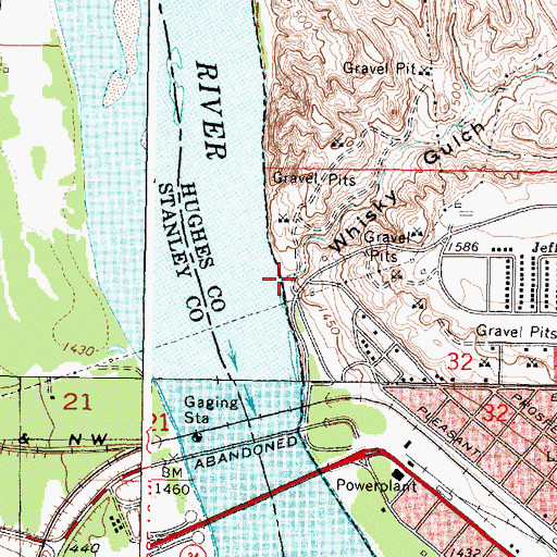 Topographic Map of Whiskey Gulch, SD