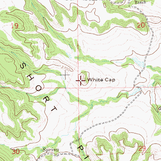 Topographic Map of White Cap, SD