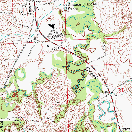 Topographic Map of White Horse Creek, SD