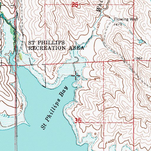 Topographic Map of White Swan Creek, SD