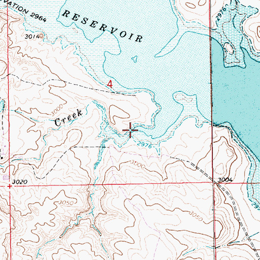 Topographic Map of Wildcat Creek, SD