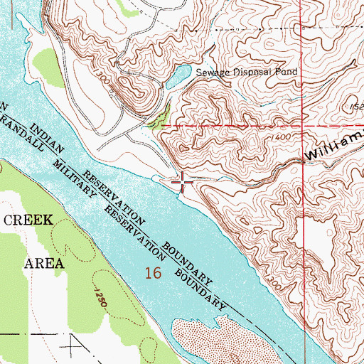 Topographic Map of Williamson Gulch, SD