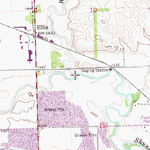Topographic Map of Willow Creek, SD