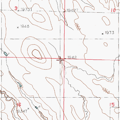 Topographic Map of Willow Creek School, SD