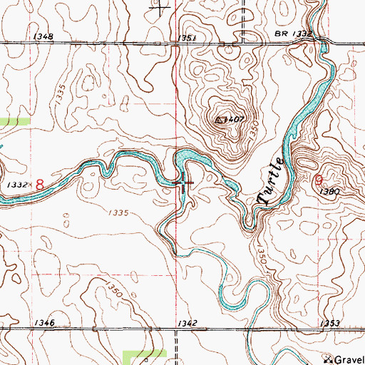 Topographic Map of Wolf Creek, SD