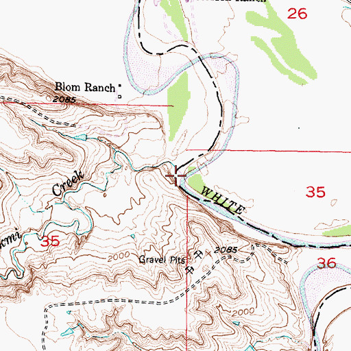 Topographic Map of Yukmi Creek, SD