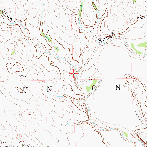 Topographic Map of Zurcher Draw, SD
