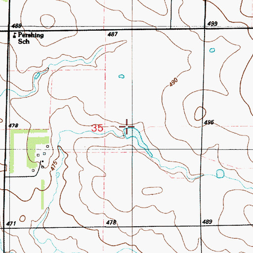 Topographic Map of Beal Dam, SD