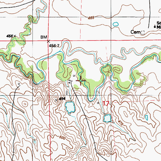 Topographic Map of Mayer Dam, SD
