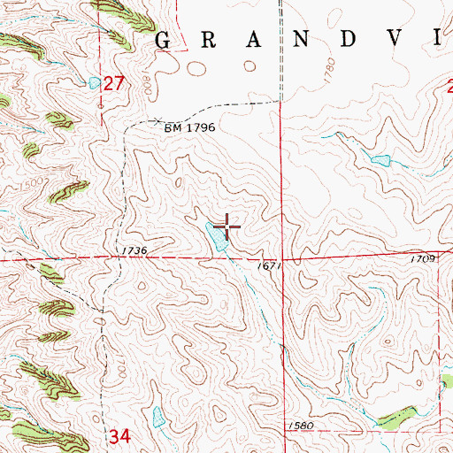 Topographic Map of Randall Dam, SD