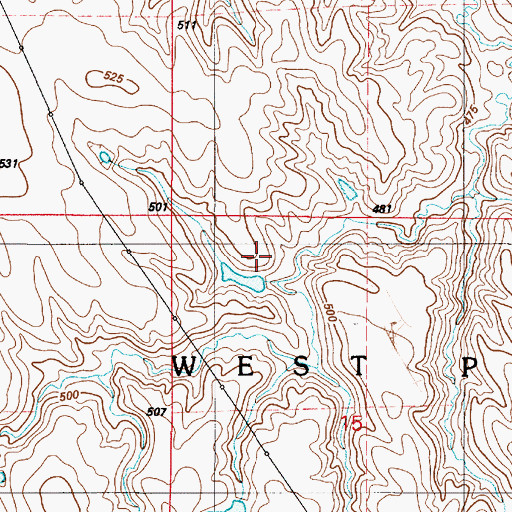 Topographic Map of Schaub Dam, SD