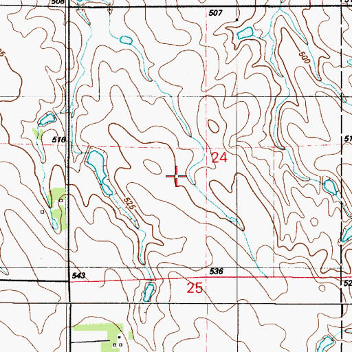 Topographic Map of Disseau Dam 2, SD