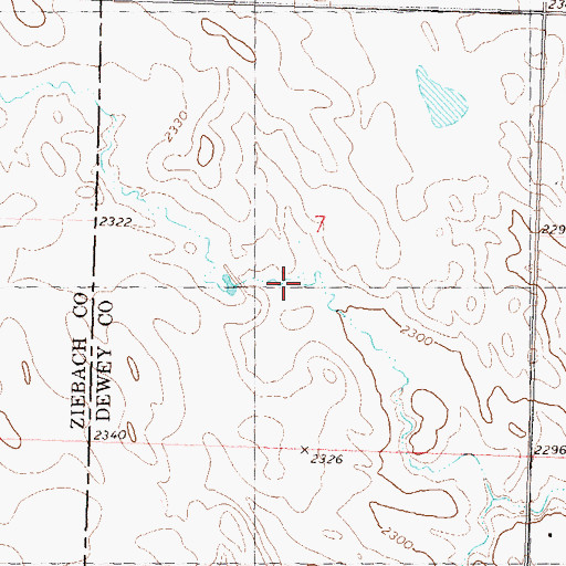 Topographic Map of H C Seymore East Dam, SD