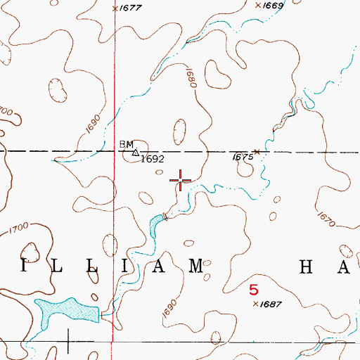 Topographic Map of C Clement Dam, SD