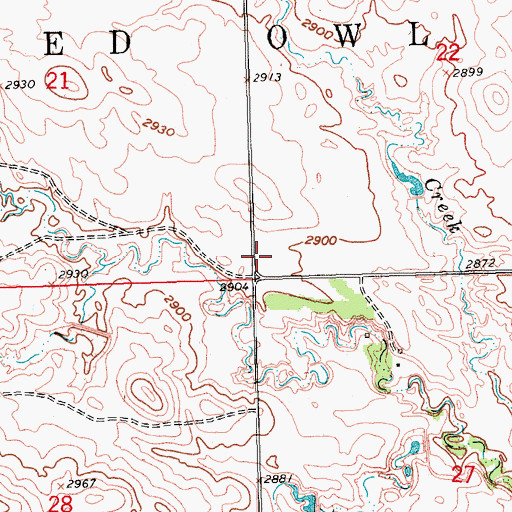 Topographic Map of Burch Brothers Number 2 Dam, SD