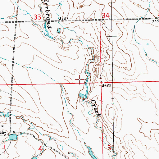 Topographic Map of Delzer Number 3 Dam, SD