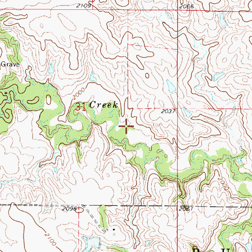 Topographic Map of Oakley Eide Number 2 Dam, SD