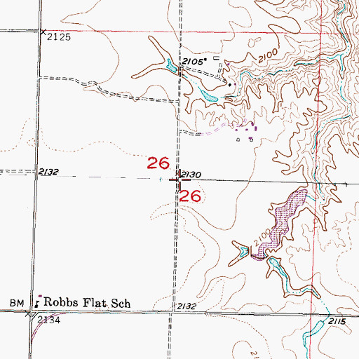 Topographic Map of Hamilton Irrigation Dam, SD