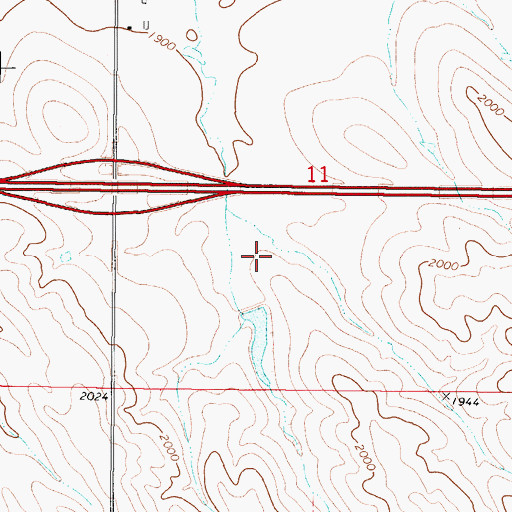 Topographic Map of Vivian Dam, SD