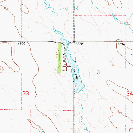 Topographic Map of Hafner Dam, SD