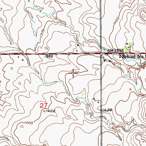 Topographic Map of WRC Flood Control Dam, SD