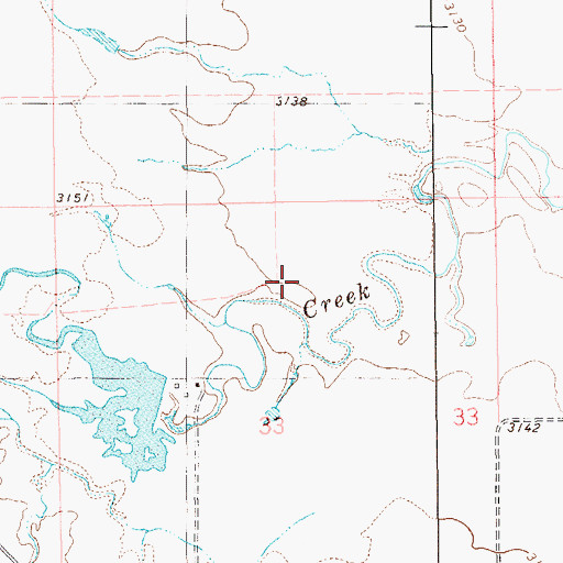 Topographic Map of Lyle Lewton Dam, SD