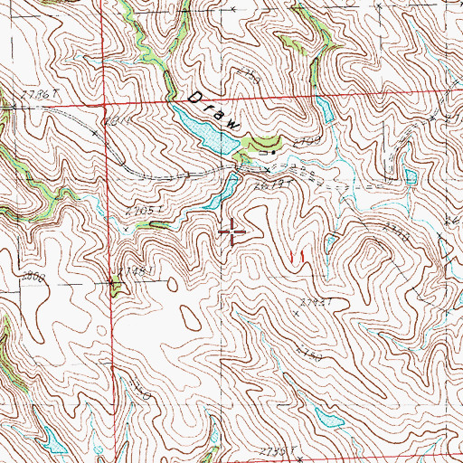 Topographic Map of Leonard Kjerstad Number 3 Dam, SD