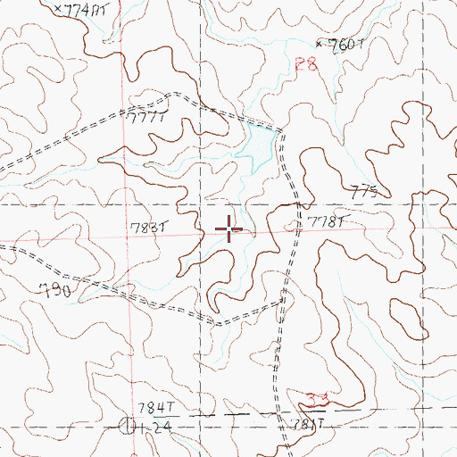 Topographic Map of William Baxter Dam, SD