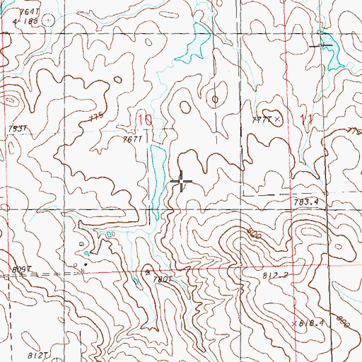 Topographic Map of Richard Wolff Dam, SD