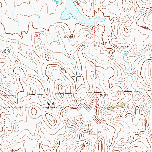 Topographic Map of Mario Johnson Dam, SD