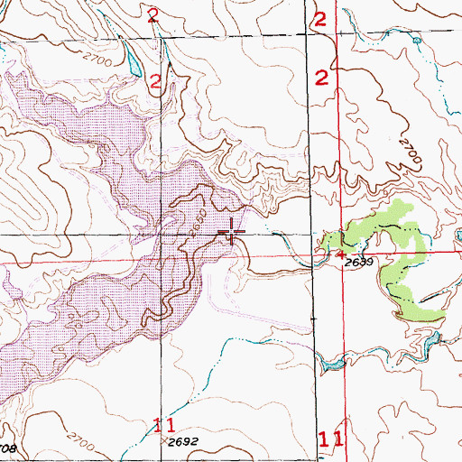 Topographic Map of Curlew Dam, SD
