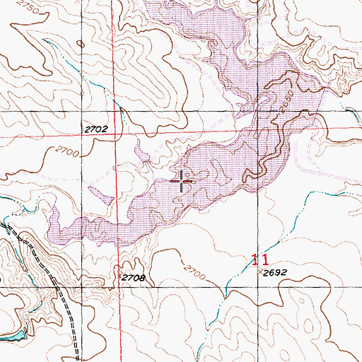 Topographic Map of Curlew Lake, SD