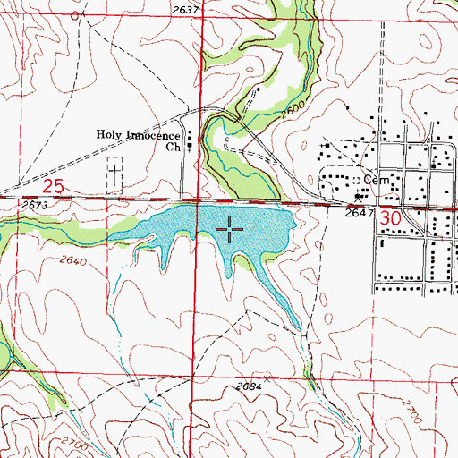 Topographic Map of Parmelee Dam, SD