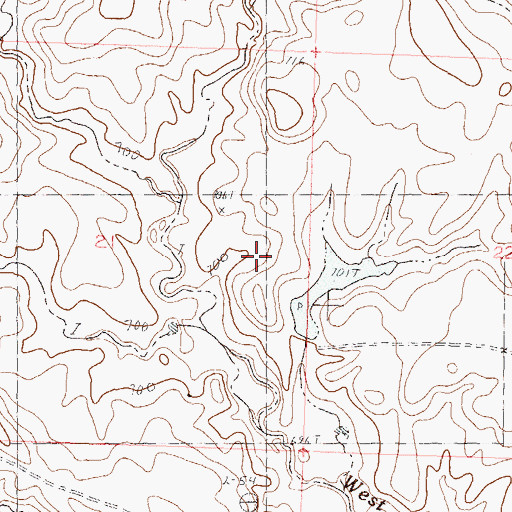 Topographic Map of Tribe Number 11 Dam, SD