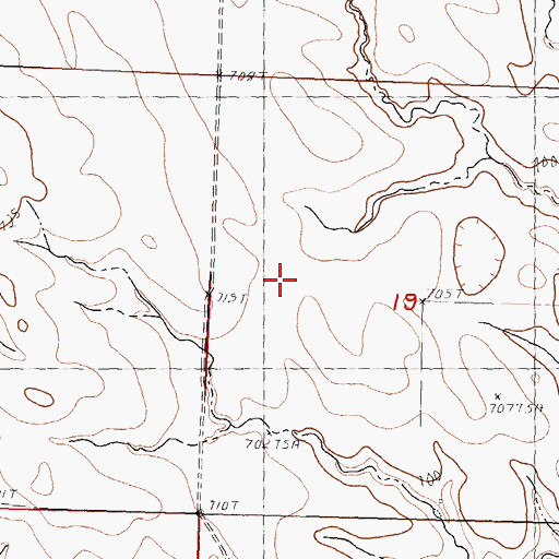 Topographic Map of Circle Eagle Dam, SD