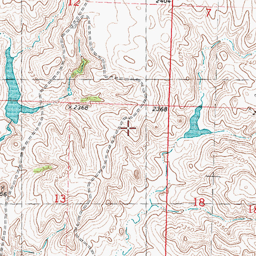 Topographic Map of McClellan Brothers Dam, SD