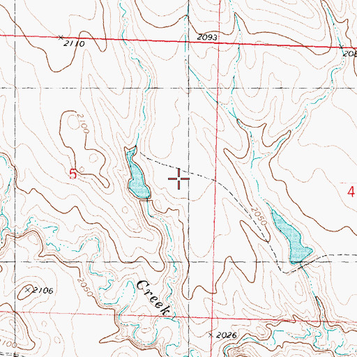 Topographic Map of Hickman Number 1 Dam, SD