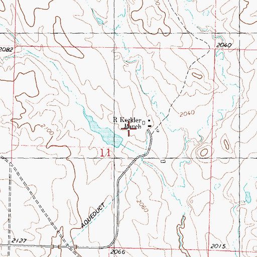 Topographic Map of R Keckley Number 2 Dam, SD