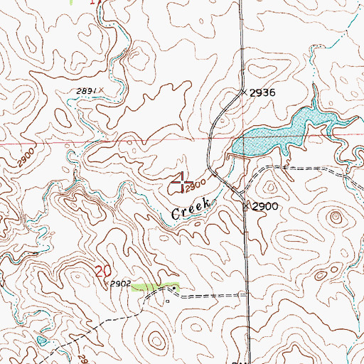 Topographic Map of Martha Munroe Dam, SD