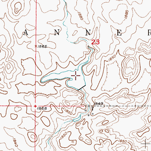 Topographic Map of L Aesoph Dam, SD