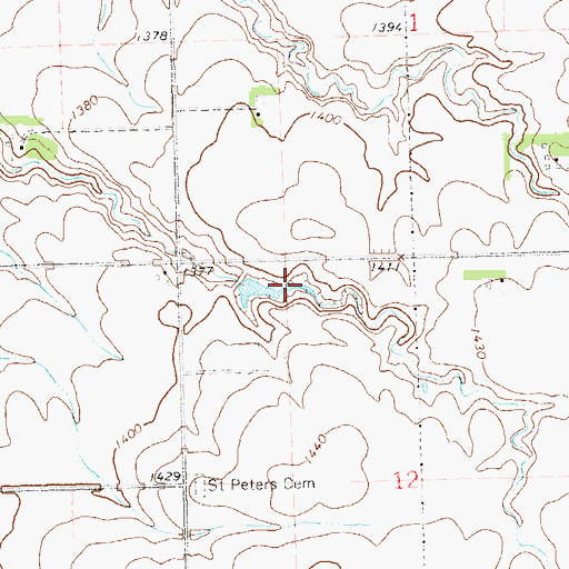 Topographic Map of Klostergaard Dam, SD