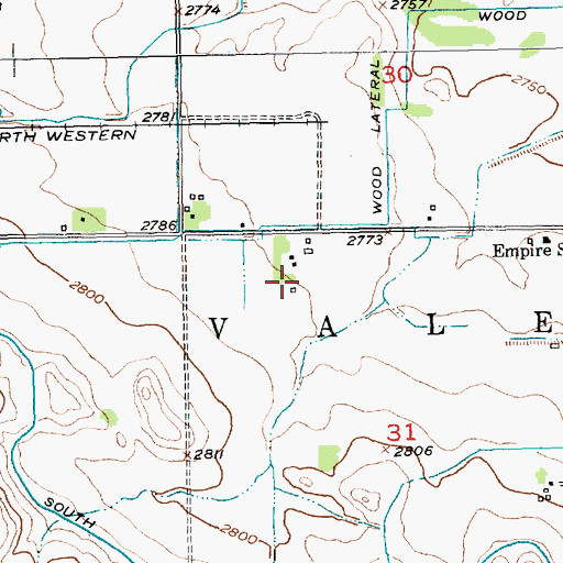 Topographic Map of Empire, SD