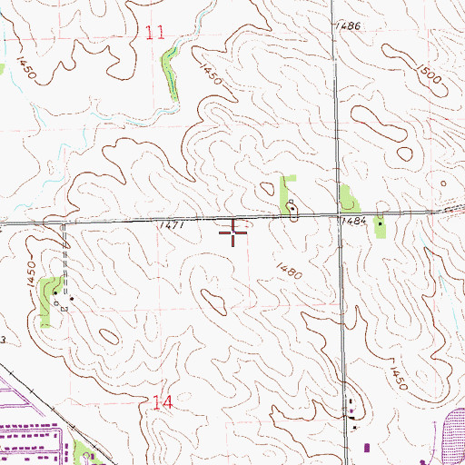 Topographic Map of KKRC-FM (Sioux Falls), SD