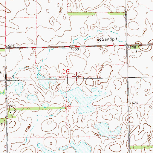 Topographic Map of KJJQ-AM (Volga), SD