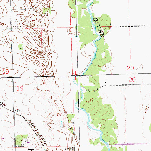 Topographic Map of Glawe's Airport (historical), SD