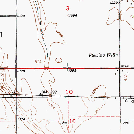 Topographic Map of Deiter Landing Strip (historical), SD